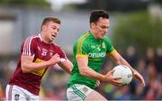 13 May 2018; James McEntee of Meath in action against Ger Egan of Westmeath during the Bord na Mona O'Byrne Cup Final match between Westmeath and Meath at TEG Cusack Park in Westmeath. Photo by Sam Barnes/Sportsfile