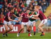 13 May 2018; Andy Moran of Mayo in action against Sean Andy Ó'Ceallaigh of Galway during the Connacht GAA Football Senior Championship Quarter-Final match between Mayo and Galway at Elvery's MacHale Park in Mayo. Photo by Eóin Noonan/Sportsfile