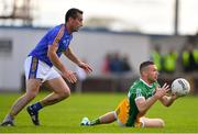 13 May 2018; Anton Sullivan of Offaly in action against Ciarán Hyland of Wicklow during the Leinster GAA Football Senior Championship Preliminary Round match between Offaly and Wicklow at O'Moore Park in Laois. Photo by Harry Murphy/Sportsfile