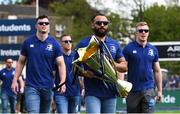 13 May 2018; Leinster captain Isa Nacewa arrives for their homecoming at Energia Park in Dublin following their victory in the European Champions Cup Final in Bilbao, Spain. Photo by Ramsey Cardy/Sportsfile