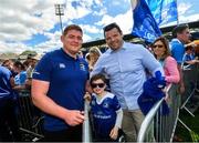 13 May 2018; Tadhg Furlong of Leinster with former Leinster player Mike Ross, and his son Kevin during their homecoming at Energia Park in Dublin following their victory in the European Champions Cup Final in Bilbao, Spain. Photo by Ramsey Cardy/Sportsfile