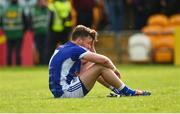 13 May 2018; A dejected Conor Moynagh of Cavan after the Ulster GAA Football Senior Championship Preliminary Round match between Donegal and Cavan at Páirc MacCumhaill in Donegal. Photo by Oliver McVeigh/Sportsfile