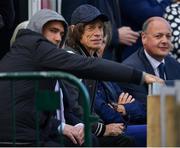 13 May 2018; Sir Mick Jagger of the Rolling Stones, centre, during day three of the International Cricket Test match between Ireland and Pakistan at Malahide, in Co. Dublin. Photo by Seb Daly/Sportsfile