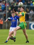 13 May 2018; Michael Langan of Donegal in action against Fergal Reilly of Cavan during the Ulster GAA Football Senior Championship Preliminary Round match between Donegal and Cavan at Páirc MacCumhaill in Donegal. Photo by Oliver McVeigh/Sportsfile