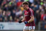 13 May 2018; Eoghan Kerin of Galway celebrates at the final whistle following the Connacht GAA Football Senior Championship Quarter-Final match between Mayo and Galway at Elvery's MacHale Park in Mayo. Photo by David Fitzgerald/Sportsfile