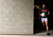 13 May 2018; Aidan O'Shea of Mayo runs out prior to the Connacht GAA Football Senior Championship Quarter-Final match between Mayo and Galway at Elvery's MacHale Park in Mayo. Photo by David Fitzgerald/Sportsfile