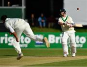 13 May 2018; William Porterfield of Ireland ducks out of the way of a delivery from Faheem Ashraf of Pakistan during day three of the International Cricket Test match between Ireland and Pakistan at Malahide, in Co. Dublin. Photo by Seb Daly/Sportsfile