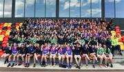 12 May 2018; Participants and mentors during the 2018 Gaelic4Teens Activity Day at the GAA National Games Development Centre in  Abbotstown, Dublin. Photo by Daire Brennan/Sportsfile
