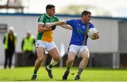13 May 2018; Seán Furlong of Wicklow in action against Paul McConway of Offaly during the Leinster GAA Football Senior Championship Preliminary Round match between Offaly and Wicklow at O'Moore Park in Laois. Photo by Harry Murphy/Sportsfile
