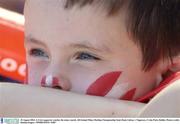 10 August 2003; A Cork supporter watches the minor match. All-Ireland Minor Hurling Championship Semi-Final, Galway v Tipperary, Croke Park, Dublin. Picture credit; Damien Eagers / SPORTSFILE *EDI*