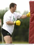 12 August 2003; Ireland's Marcus Horan pictured during an Irish rugby squad training session. Ireland rugby training, Kildare Rugby Club, Co. Kildare. Picture credit; Damien Eagers / SPORTSFILE *EDI*