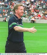 3 August 2003; Dominic Corrigan, Fermanagh manager, pictured after the Bank of Ireland All-Ireland Senior Football Championship Quarter Final, Tyrone v Fermanagh, Croke Park, Dublin. Picture credit; Damien Eagers / SPORTSFILE. *EDI*