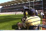 10 August 2003; A general view of Croke Park showing an RTE camera man. All-Ireland Minor Hurling Championship Semi-Final, Galway v Tipperary, Croke Park, Dublin. Picture credit; Damien Eagers / SPORTSFILE *EDI*