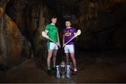 2 May 2018; Kyle Hayes of Limerick with Rory O'Connor of Wexford at the launch of the Bord Gáis Energy GAA Hurling U21 All-Ireland Championship at Mitchelstown Caves in Cork. The 2018 campaign begins on May 7th with Clare hosting current holders Limerick in Ennis. Follow all of the action at #HurlingToTheCore. Photo by Eóin Noonan/Sportsfile