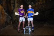 2 May 2018; Rory O'Connor of Wexford with Paudie Feehan of Tipperary at the launch of the Bord Gáis Energy GAA Hurling U21 All-Ireland Championship at Mitchelstown Caves in Cork. The 2018 campaign begins on May 7th with Clare hosting current holders Limerick in Ennis. Follow all of the action at #HurlingToTheCore. Photo by Eóin Noonan/Sportsfile