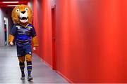 12 May 2018; Leo The Lion arrives ahead of the European Rugby Champions Cup Final match between Leinster and Racing 92 at the San Mames Stadium in Bilbao, Spain. Photo by Ramsey Cardy/Sportsfile