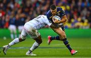 12 May 2018; Rob Kearney of Leinster is tackled by Virimi Vakatawa of Racing 92 during the European Rugby Champions Cup Final match between Leinster and Racing 92 at the San Mames Stadium in Bilbao, Spain. Photo by Ramsey Cardy/Sportsfile