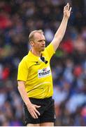12 May 2018; Referee Wayne Barnes during the European Rugby Champions Cup Final match between Leinster and Racing 92 at the San Mames Stadium in Bilbao, Spain. Photo by Ramsey Cardy/Sportsfile