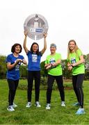 14 May 2018; In attendance at the launch of the 39th running of the SSE Airtricity Dublin Marathon are, from left, Mary Jennings, Caitriona Jennings, Mary Nolan Hickey and Lizzie Lee at Merrion Square in Dublin. 2018, will mark and celebrate female runners, linking with the nationwide commemoration of Vótáil 100. Constance Markievicz, a key campaigner for Irish women’s voting rights, will appear on all finishers medals. Photo by Sam Barnes/Sportsfile