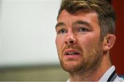 14 May 2018; Peter O'Mahony during a Munster Rugby press conference at the University of Limerick in Limerick. Photo by Diarmuid Greene/Sportsfile
