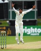 14 May 2018; Mohammad Abbas of Pakistan appeals for the wicket of Paul Stirling of Ireland during day four of the International Cricket Test match between Ireland and Pakistan at Malahide, in Co. Dublin. Photo by Seb Daly/Sportsfile