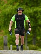 14 May 2018; Chris Cloete makes his way out for Munster Rugby squad training at the University of Limerick in Limerick. Photo by Diarmuid Greene/Sportsfile