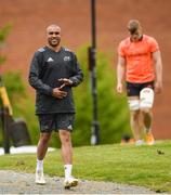 14 May 2018; Simon Zebo makes his way out for Munster Rugby squad training at the University of Limerick in Limerick. Photo by Diarmuid Greene/Sportsfile