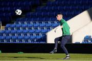 14 May 2018; Jimmy Corcoran of Republic of Ireland warms up prior to the UEFA U17 Championship Quarter-Final match between Netherlands and Republic of Ireland at the Proact Stadium in Chesterfield, England. Photo by Malcolm Couzens/Sportsfile