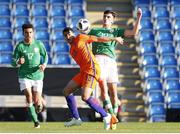 14 May 2018; Troy Parrott of Republic of Ireland in action against Elayis Tavsan of Netherlands during the UEFA U17 Championship Quarter-Final match between Netherlands and Republic of Ireland at Proact Stadium in Chesterfield, England. Photo by Malcolm Couzens/Sportsfile