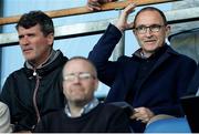 14 May 2018; Republic of Ireland mens senior manager Martin O'Neil and assistant manager Roy Keane, left, look on during the UEFA U17 Championship Quarter-Final match between Netherlands and Republic of Ireland at Proact Stadium in Chesterfield, England. Photo by Malcolm Couzens/Sportsfile