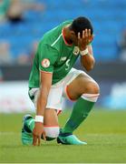 14 May 2018; Adam Idah of Republic of Ireland during the UEFA U17 Championship Quarter-Final match between Netherlands and Republic of Ireland at Proact Stadium in Chesterfield, England. Photo by Malcolm Couzens/Sportsfile