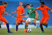 14 May 2018; Troy Parrott of Republic of Ireland in action against Quinten Maduro of Netherlands during the UEFA U17 Championship Quarter-Final match between Netherlands and Republic of Ireland at Proact Stadium in Chesterfield, England. Photo by Malcolm Couzens/Sportsfile