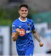 14 May 2018; Gavan Holohan of Waterford celebrates after scoring his side's first goal during the SSE Airtricity League Premier Division match between Bray Wanderers and Waterford at the Carlisle Grounds in Bray, Wicklow. Photo by Eóin Noonan/Sportsfile