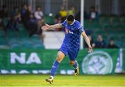 14 May 2018; Courtney Duffus of Waterford celebrates after scoring his side's second goal during the SSE Airtricity League Premier Division match between Bray Wanderers and Waterford at the Carlisle Grounds in Bray, Wicklow. Photo by Eóin Noonan/Sportsfile