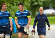 15 May 2018; Head coach Leo Cullen arrives to Leinster Rugby squad training at UCD in Dublin. Photo by Eóin Noonan/Sportsfile