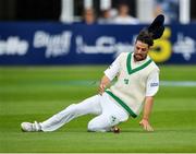 15 May 2018; Tyrone Kane of Ireland fields the ball during day five of the International Cricket Test match between Ireland and Pakistan at Malahide, in Co. Dublin. Photo by Seb Daly/Sportsfile