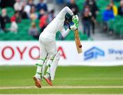 15 May 2018; Imam-ul-Haq of Pakistan plays a shot during day five of the International Cricket Test match between Ireland and Pakistan at Malahide, in Co. Dublin. Photo by Seb Daly/Sportsfile