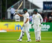 15 May 2018; Babar Azam of Pakistan, left, acknowledges the crowd after scoring a half-century during day five of the International Cricket Test match between Ireland and Pakistan at Malahide, in Co. Dublin. Photo by Seb Daly/Sportsfile