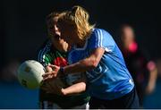 6 May 2018; Carla Rowe of Dublin in action against Sarah Tierney of Mayo during the Lidl Ladies Football National League Division 1 Final match between Dublin and Mayo at Parnell Park in Dublin. Photo by Piaras Ó Mídheach/Sportsfile