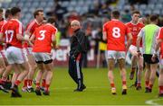 13 May 2018; Louth manager Pete McGrath before the Leinster GAA Football Senior Championship Preliminary Round match between Louth and Carlow at O'Moore Park in Laois. Photo by Piaras Ó Mídheach/Sportsfile