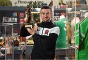 16 May 2018; Michael Duffy of Dundalk pictured with his SSE Airtricity/SWAI Player of the Month for April at Dundalk Museum, in Dundalk, Co. Louth. Photo by Oliver McVeigh/Sportsfile
