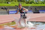 16 May 2018; Roisin Tracey, St Gerards, Dublin, competing in the Inter Girls 1,500m steeplechase event during Day One of the Irish Life Health Leinster Schools Track and Field Championships at Morton Stadium, Swords Rd, in Santry, Dublin.   Photo by Piaras Ó Mídheach/Sportsfile