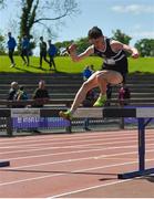 16 May 2018; John Fanning of Belvedere College, Dublin, competing in the Inter Boys 1,500m steeplechase event during Day One of the Irish Life Health Leinster Schools Track and Field Championships at Morton Stadium, Swords Rd, in Santry, Dublin.   Photo by Piaras Ó Mídheach/Sportsfile