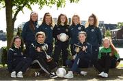 16 May 2018; Limerick County and Limerick Desmond players, from left, Chloe O'Neill, Alannah Mitchell, Yasmin Reeves Wasiki, Anna Shine, Clare O'Riordain, Maura Shine, Nicole McNamara, Amy Thompson, and Kelsey Reeves in attendance during the Gaynor Cup Launch at the Lord Mayor’s Office, in City Hall, Merchants Quay, Limerick. Photo by Matt Browne/Sportsfile