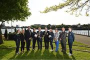 16 May 2018; Councillor Stephen Keary, Mayor of the City and County of Limerick, and Tony Fitzgerald, FAI President, with the cups and from left Clare O'Riordain from the Limerick County team, Sue Ronan, Head of Women’s Football at the FAI, Seamus Leahy, Director of Marketing at the Fota Island Resort, Yasmin Reeves Wasiki from the from the Limerick County team, Alannah Mitchell from the Limerick Desmond team, Niamh O’Donoghue, FAI Board Member, Dave Connell, FAI Women’s ETP Co-ordinator and Nicole McNamara from the Limerick Desmond team in attendance during the Gaynor Cup Launch at the Lord Mayor’s Office, in City Hall, Merchants Quay, Limerick. Photo by Matt Browne/Sportsfile
