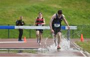17 May 2018; Jack Cawley of Summerhill College Sligo, competing in the Senior Boys 2000m Steeplechase event during the Irish Life Health Connacht Schools Track and Field event at Athlone I.T., Athlone, Co. Westmeath. Photo by Harry Murphy/Sportsfile
