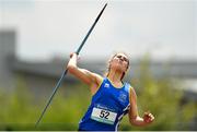 17 May 2018; Aoife Gibbons of Ballinrobe CS, Co. Mayo, competing in the Senior Girls Javelin event during the Irish Life Health Connacht Schools Track and Field event at Athlone I.T., Athlone, Co. Westmeath. Photo by Harry Murphy/Sportsfile