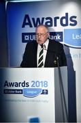 17 May 2018; Philip Orr, President of the IRFU, pictured at the Ulster Bank League Awards 2018 at the Aviva Stadium in Dublin. Irish rugby head coach Joe Schmidt was in attendance to present the awards to the best rugby players and coaches across all divisions of the Ulster Bank League.  Photo by Sam Barnes/Sportsfile