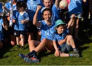 6 May 2018; Niamh McEvoy of Dublin with Luke Meechan after the Lidl Ladies Football National League Division 1 Final match between Dublin and Mayo at Parnell Park in Dublin. Photo by Piaras Ó Mídheach/Sportsfile