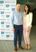 17 May 2018; Brian Murphy of Galwegians Rugby Club, Co Galway, pictured with his partner Shonagh O'Connor, at the Ulster Bank League Awards 2018 at the Aviva Stadium in Dublin. Irish rugby head coach Joe Schmidt was in attendance to present the awards to the best rugby players and coaches across all divisions of the Ulster Bank League. Photo by Sam Barnes/Sportsfile